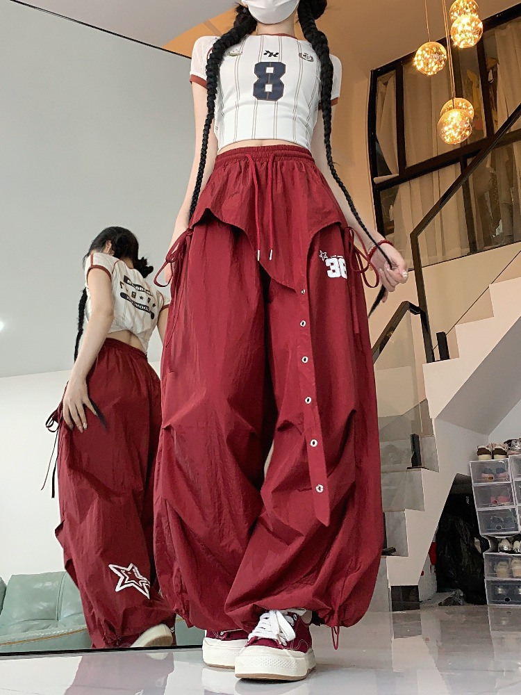 Womens Quick-Dry Wide-Leg Cargo Pants - Image 4