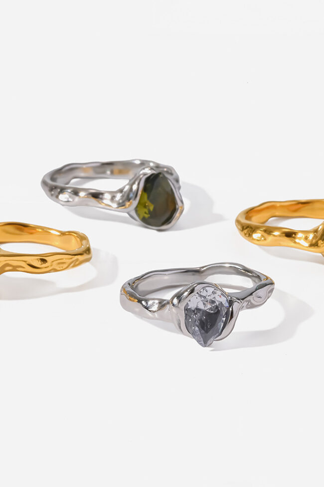 The Violette Stainless Steel Ring Detail – La Rose Couture Jewellery & Accessories