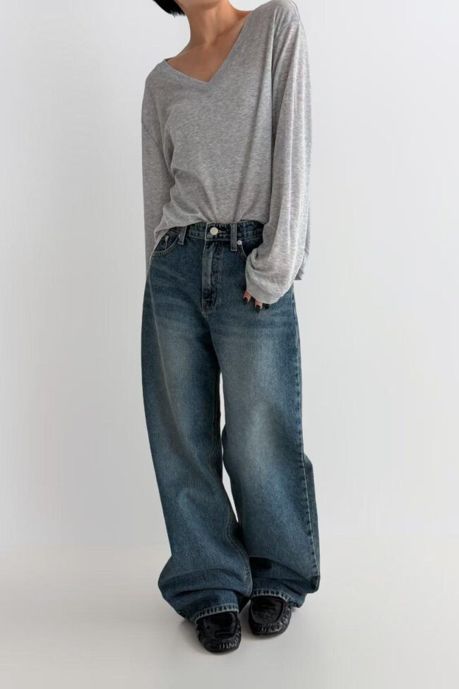 The Diane Mid High Waist Straight Leg Denim Jeans – La Rose Couture Trousers & Skirts