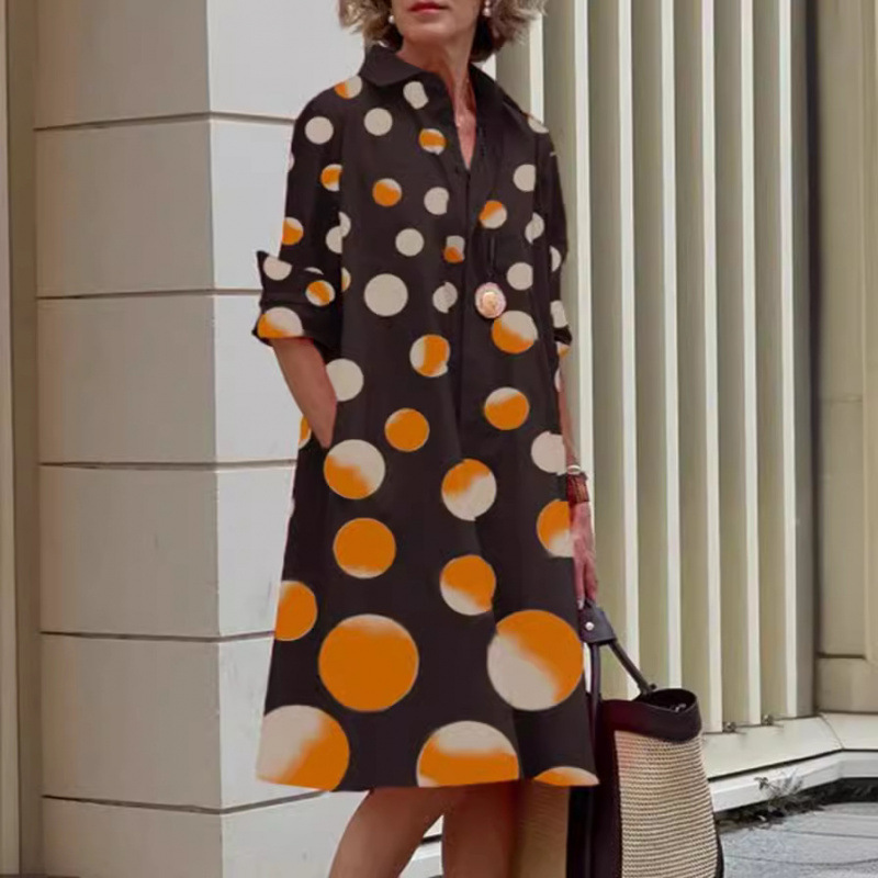 long-sleeve midi dress - Image 5