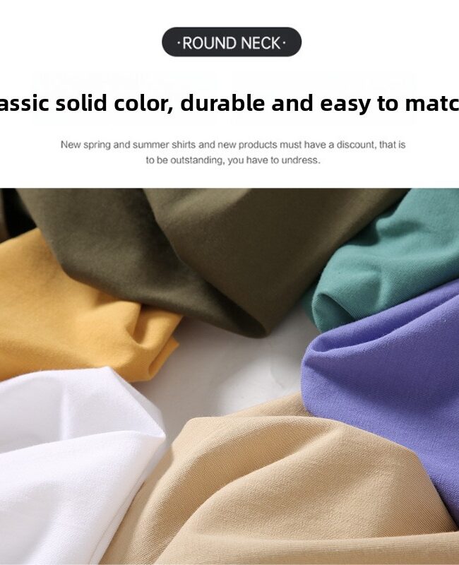 The Magali Round Neck and Spring and Summer Loose Casual Short Sleeve Detail – La Rose Couture Tops & Blouses