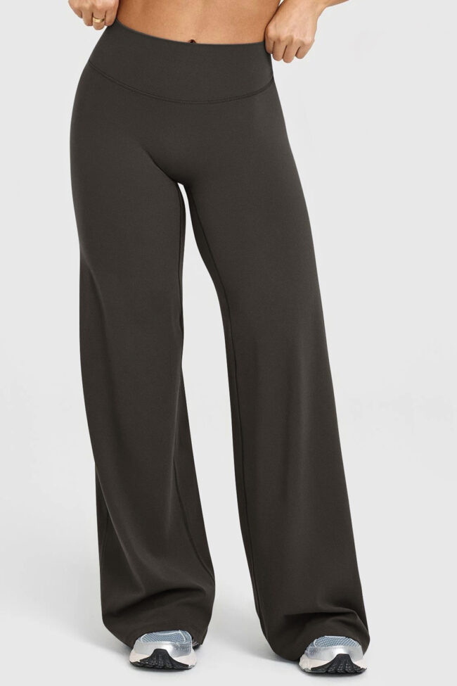 The Dorothee High Waisted Hip Lifting Wide Leg Pants Detail – La Rose Couture Trousers & Skirts