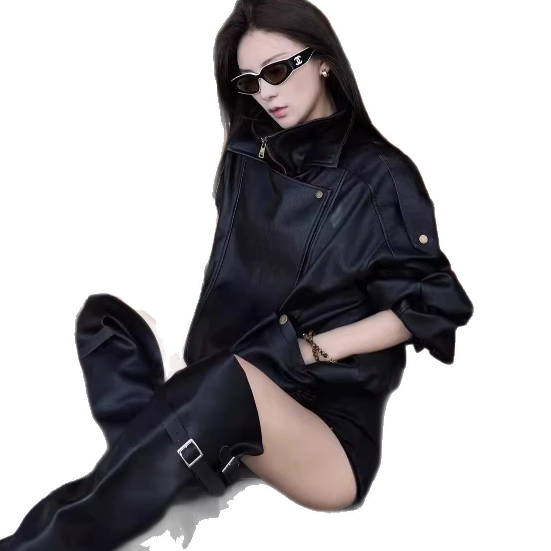 womens leather jacket - Image 2
