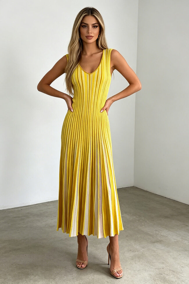 The Prudence Elegant Mature Style Commuter Long Dress Detail – La Rose Couture Dresses & Gowns