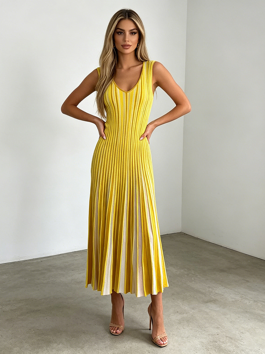 Elegant Mature Style Commuter Long Dress - Image 3