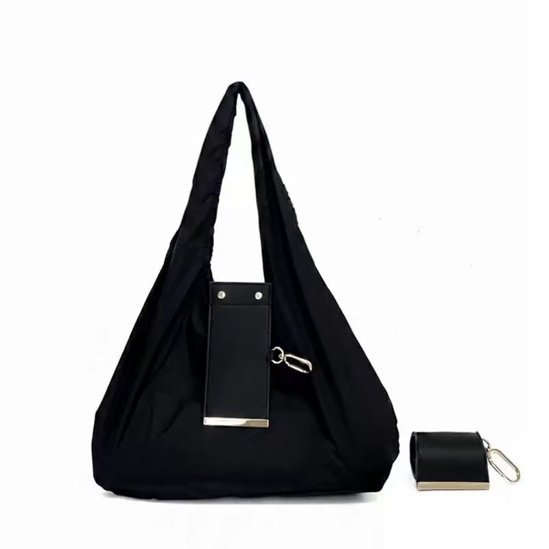 Nylon Tote Bag with Keychain Organizer - Image 2