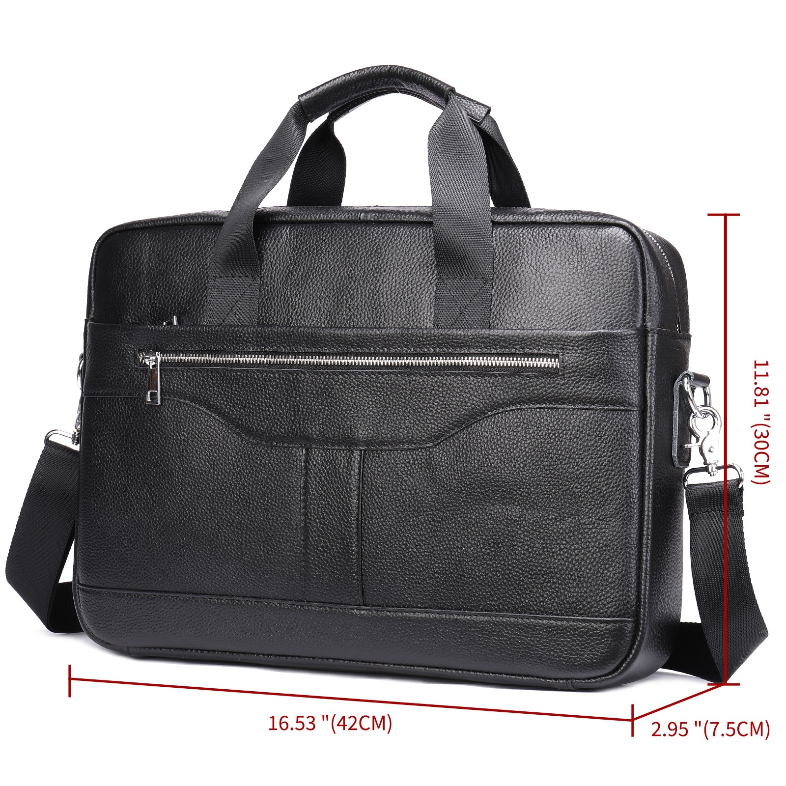 Business Briefcase Computer Bag Large Capacity File Storage Clutch - Image 5