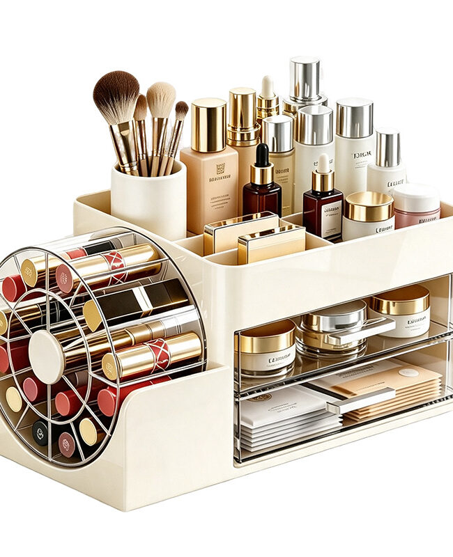The Tiphaine Multi Layer Cosmetic Storage Box Detail – La Rose Couture Handbags & Clutches