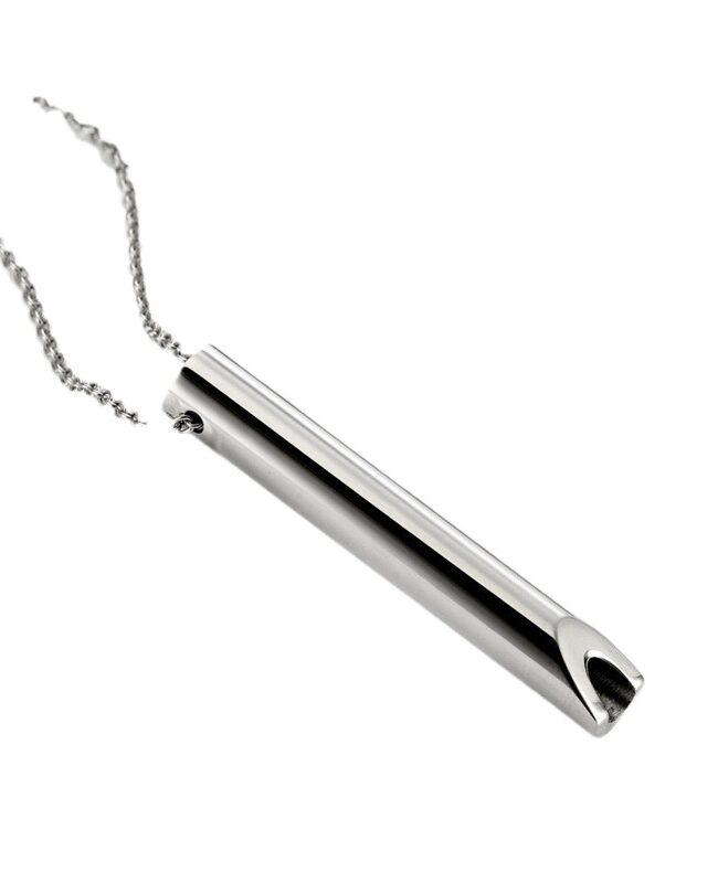The Madeleine Mindfulness Breathing Whistle Pendant Necklace Detail – La Rose Couture Jewellery & Accessories