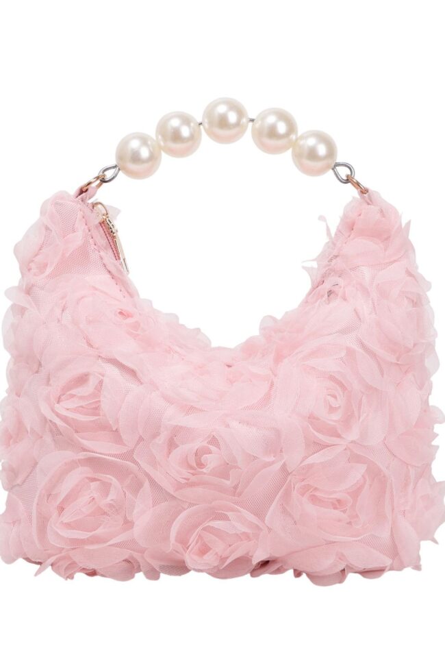 The Chloe Beaded Lace Evening Shoulder Bag Detail – La Rose Couture Handbags & Clutches