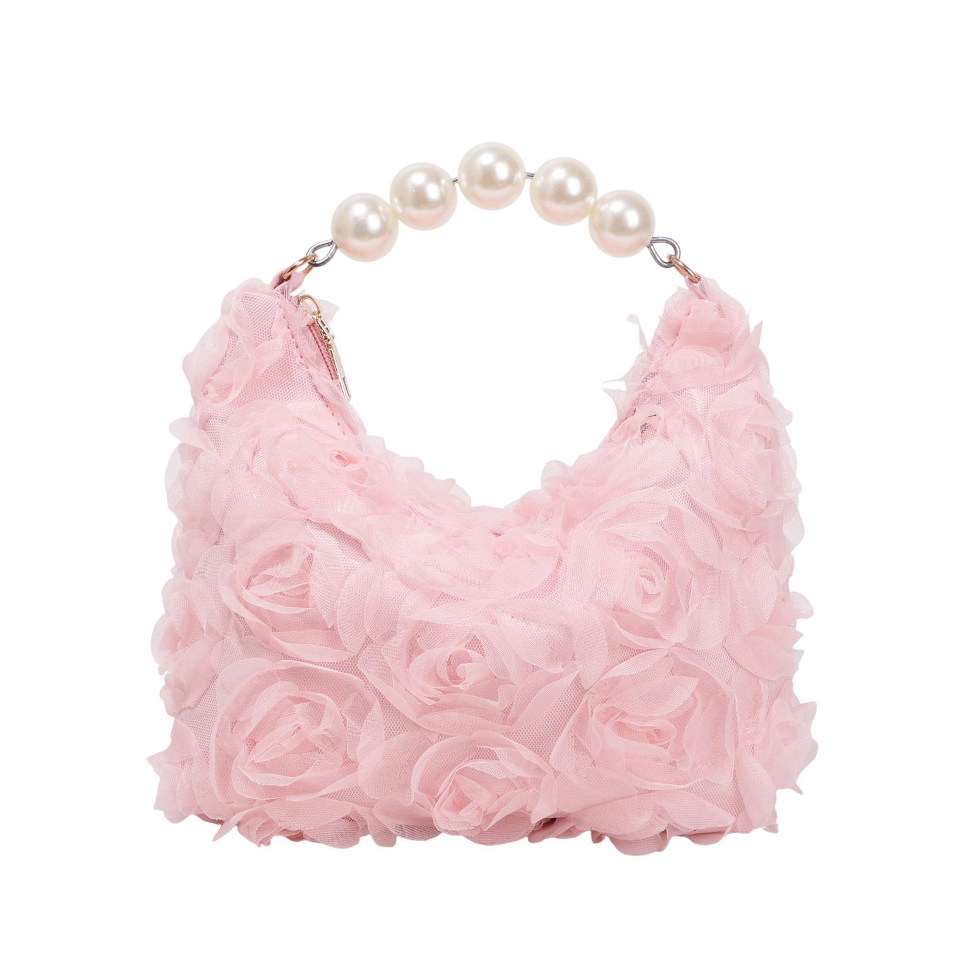 Womens Beaded Lace Evening Shoulder Bag - Image 5