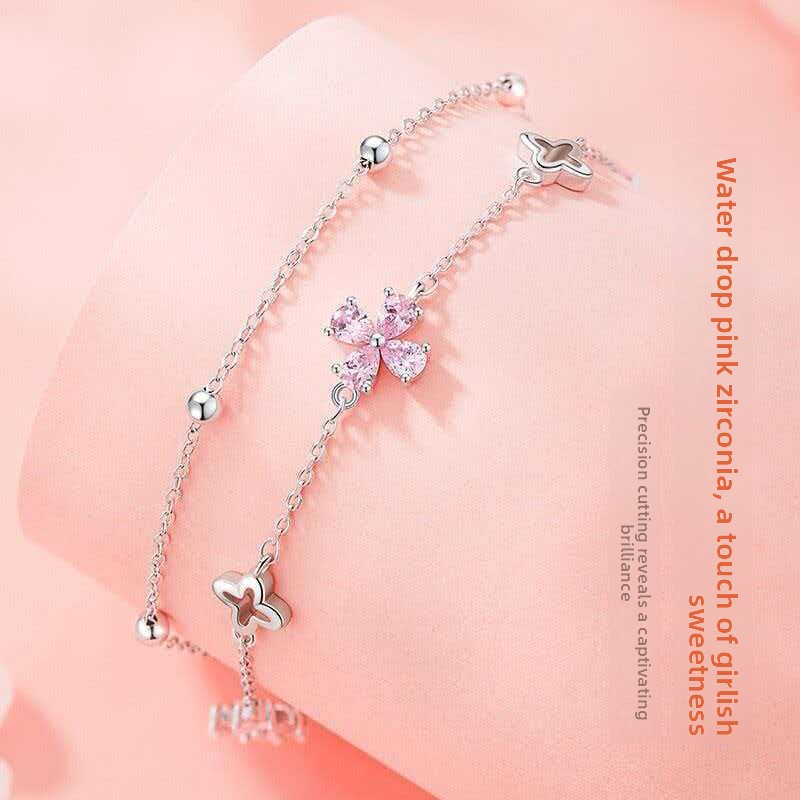 Four Leaf Clover Stackable Bracelet - Image 2