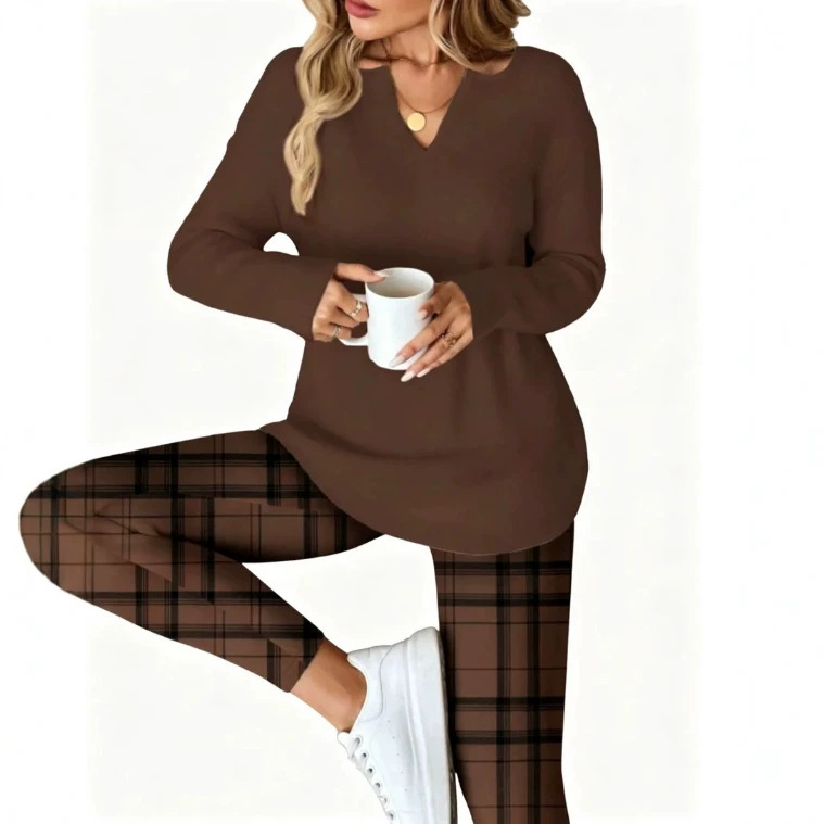Loose Top Plaid Pants - Image 5
