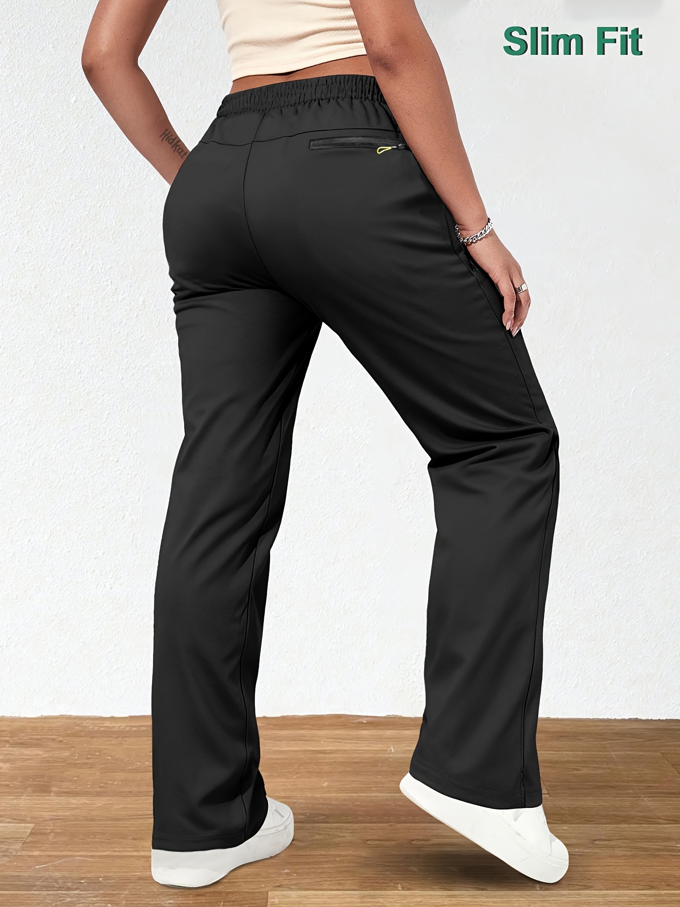 Womens Casual Straight Leg Pants - Image 4