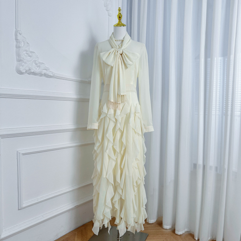 Fringed Elegant Fishtail Skirt - Image 3