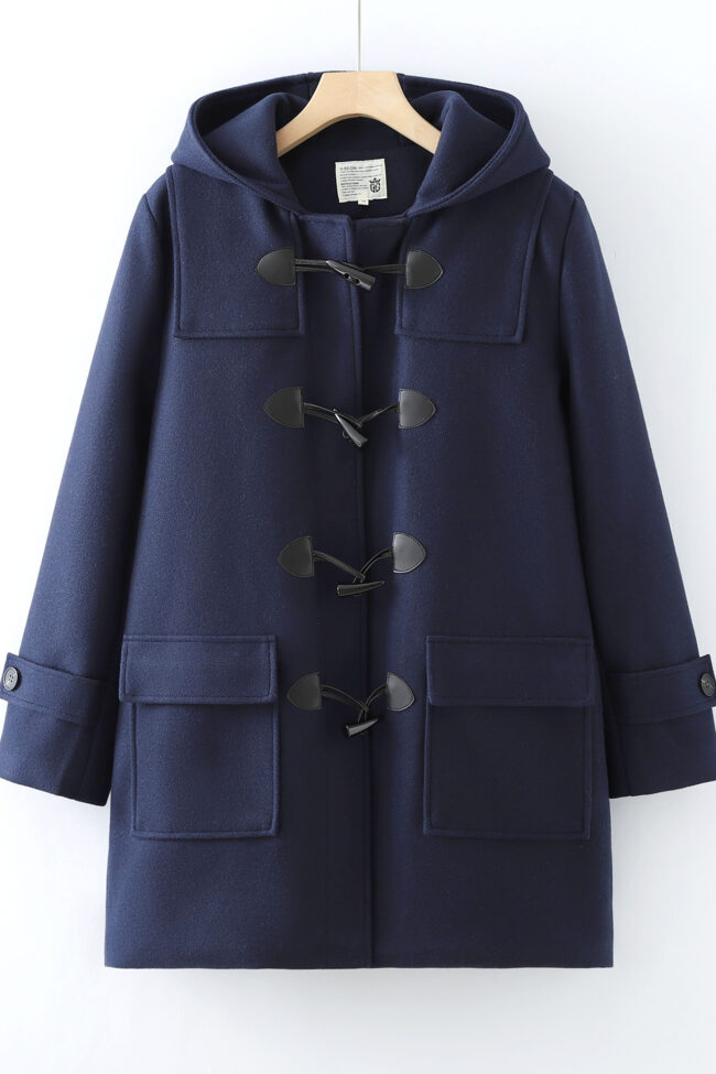 The Oceane Vintage Mid Length Thickened Padded Coat – La Rose Couture Coats & Jackets