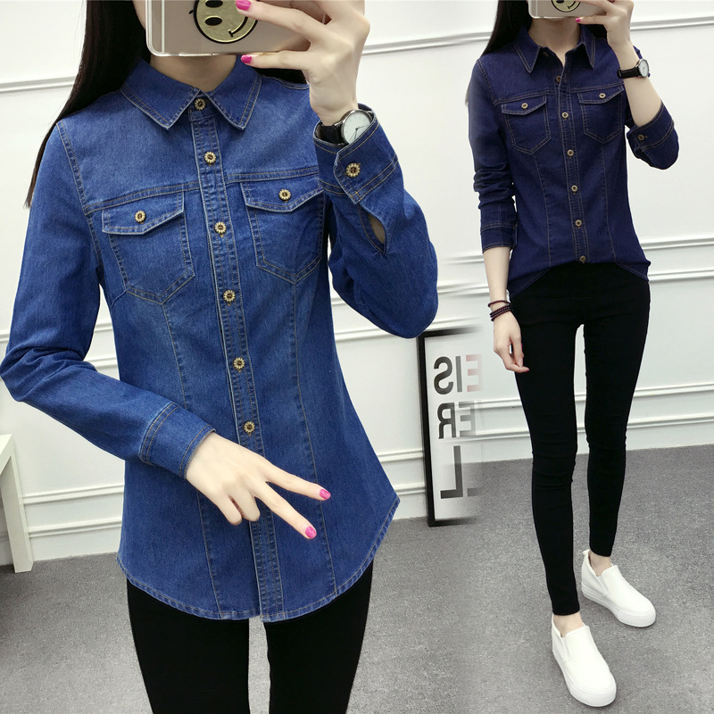 Womens Denim Shirt - Image 2