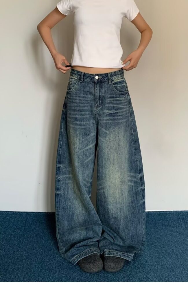 Retro Wide Leg Banana Pants Detail – La Rose Couture Trousers & Skirts