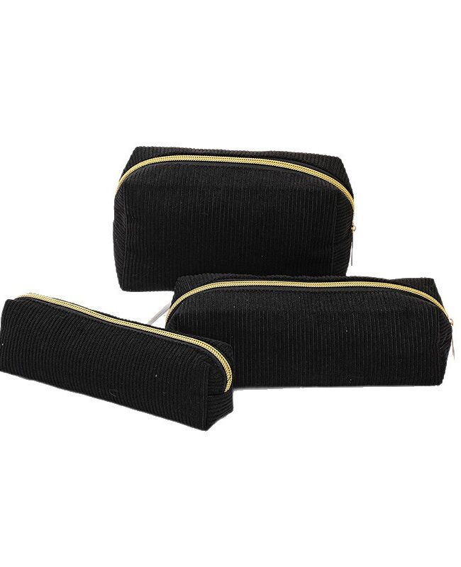 The Cassandre Corduroy Multi Purpose Storage Bag Pencil Case Cosmetic Organizer Detail – La Rose Couture Handbags & Clutches
