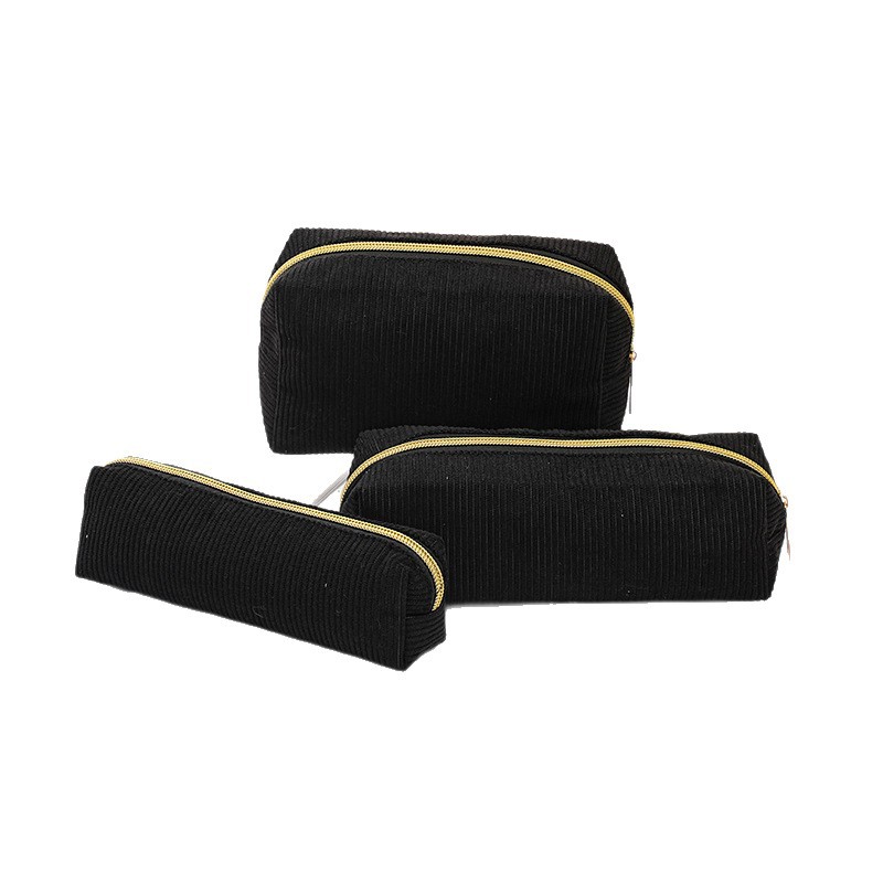 Corduroy Multi-purpose Storage Bag Pencil Case Cosmetic Organizer - Image 5