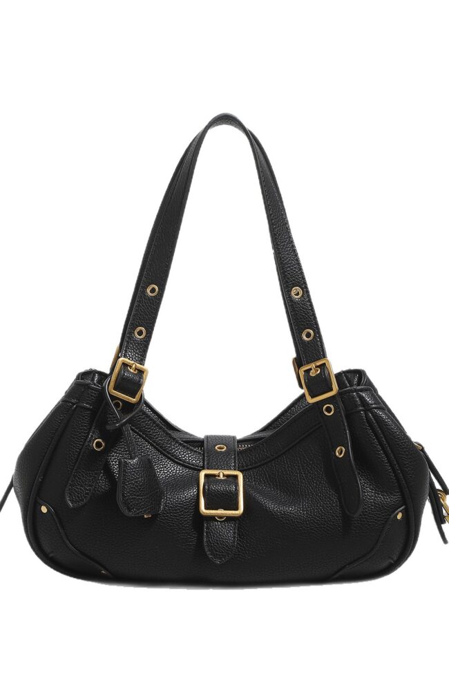 The Marine Retro Cowhide Saddle Shoulder Bag Detail – La Rose Couture Handbags & Clutches