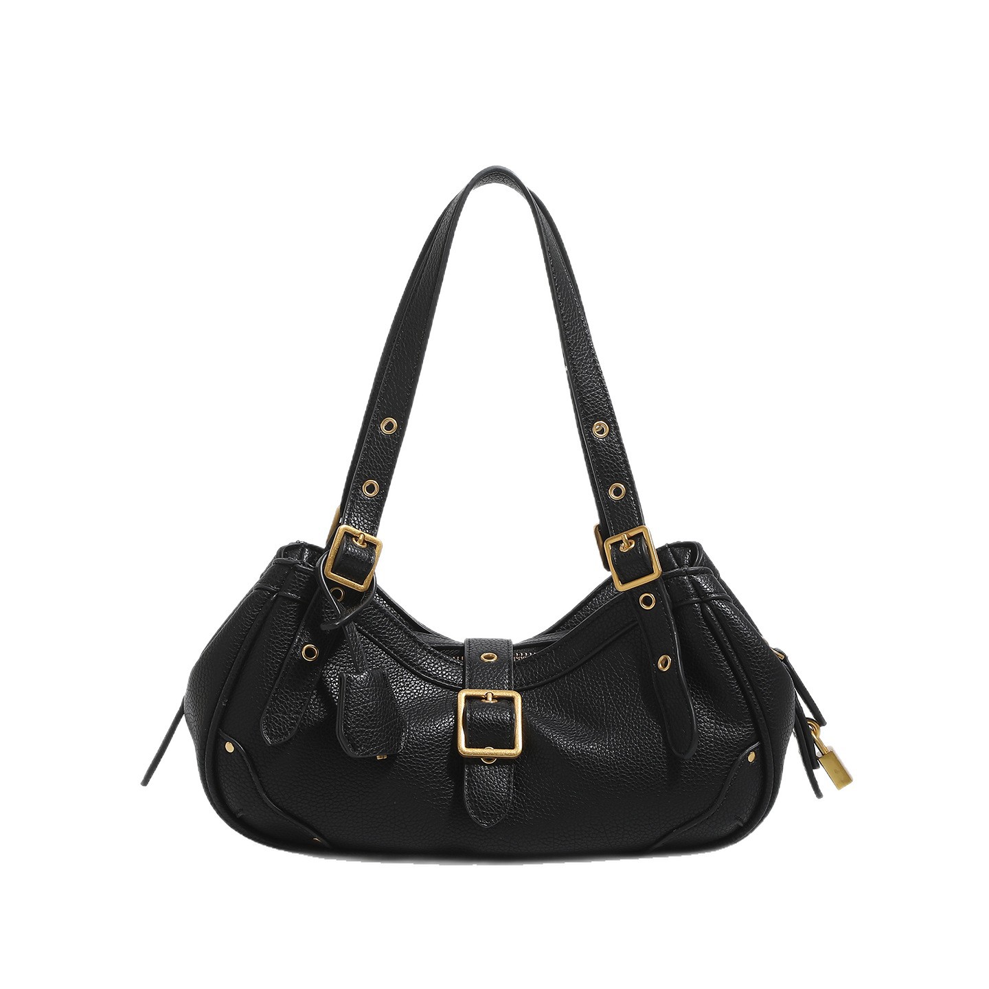 Retro Cowhide Saddle Shoulder Bag - Image 2