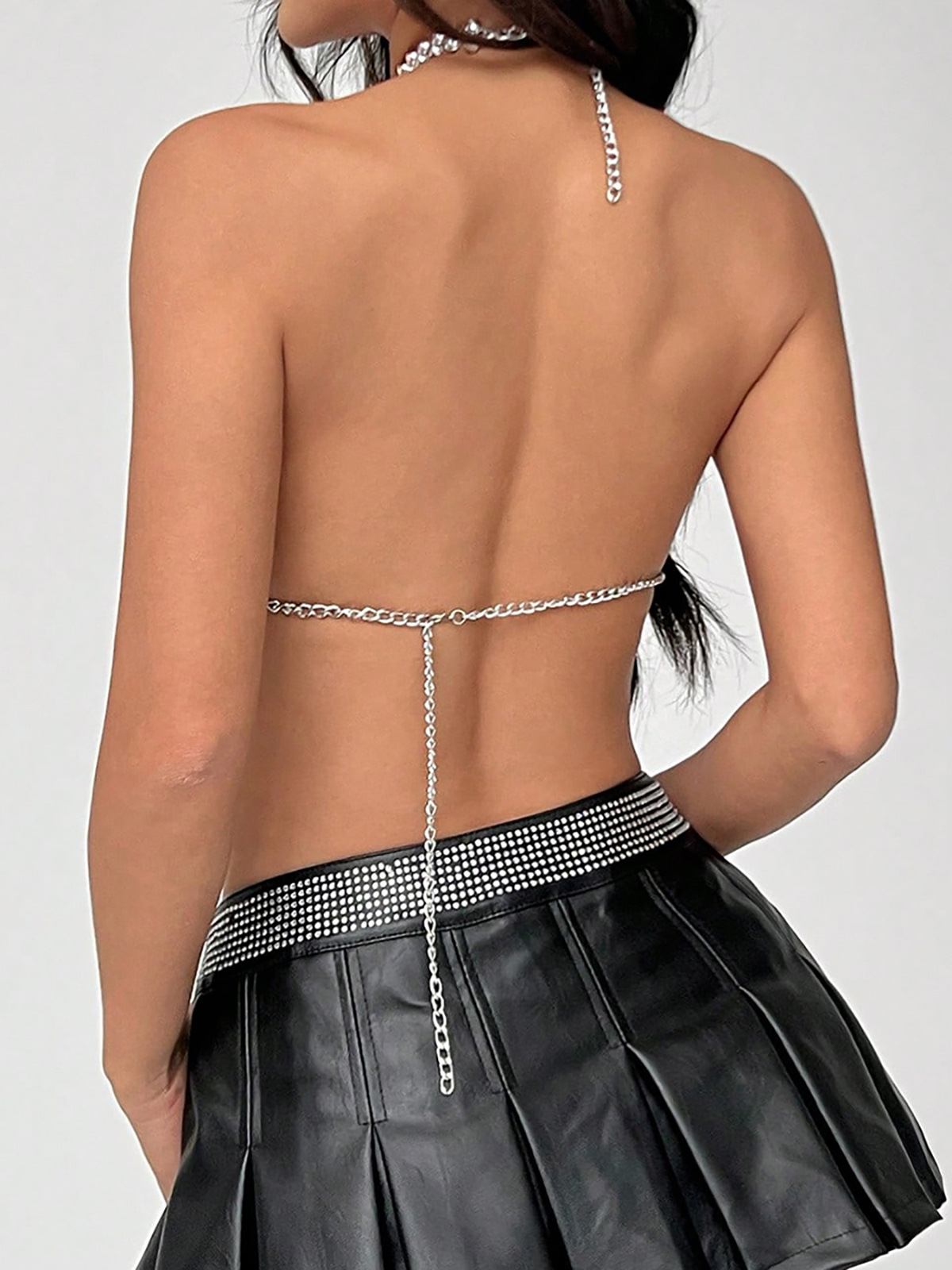 Halter Neck Metallic Vest - Image 4
