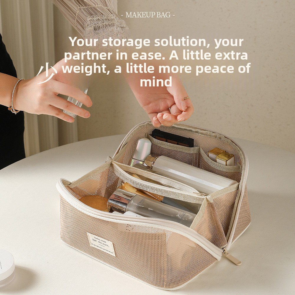 Net fabric wash and storage bag for women - Image 3