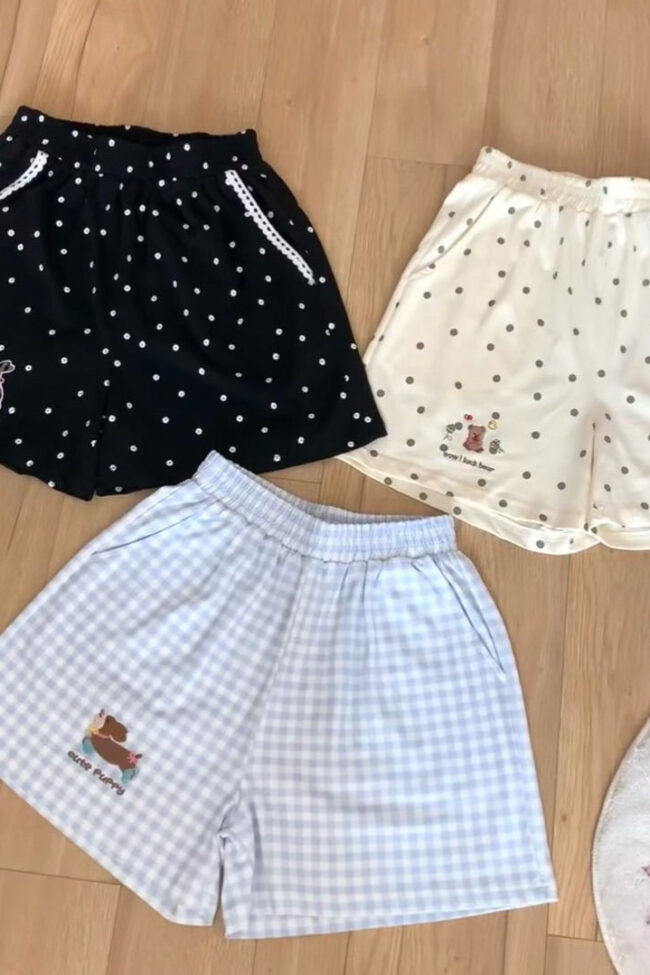 The Helene Cotton Home Pants Pajama Summer Shorts Loose Casual Outer Wearing Thin Double Pockets – La Rose Couture Trousers & Skirts