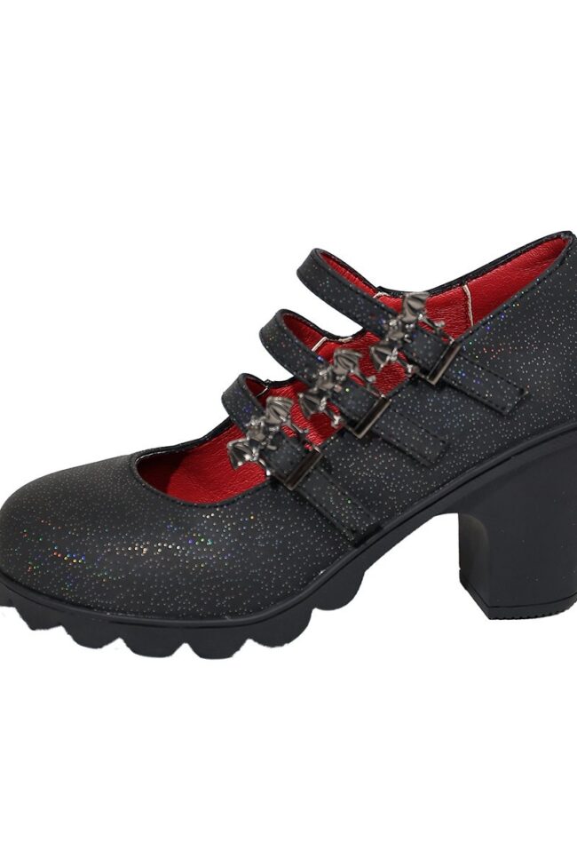 Thick Soled Square Toe Flat Top Strap Covered High Heeled Sandals Detail – La Rose Couture Shoes & Footwear
