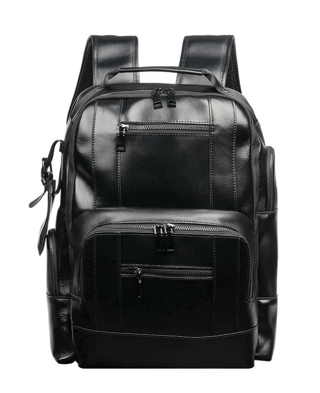 The Manon Genuine Leather 16inch Laptop Backpack Detail – La Rose Couture Handbags & Clutches