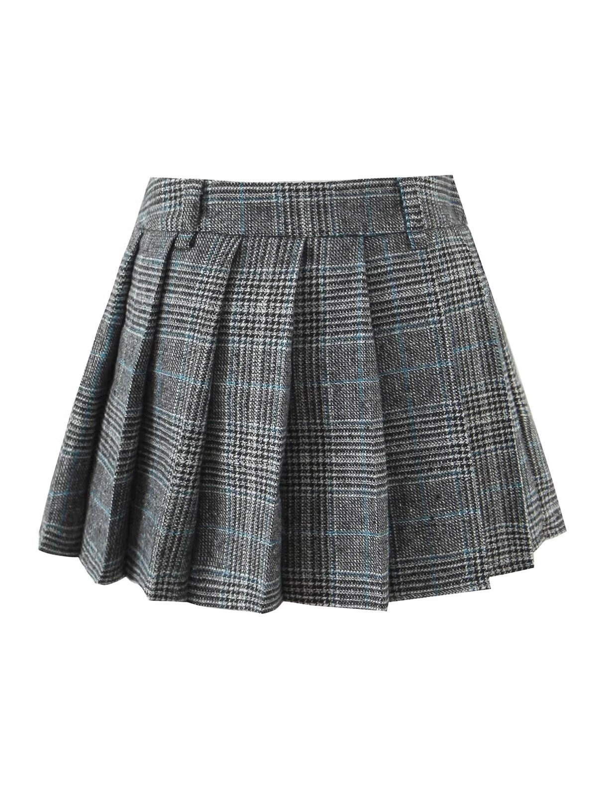 Pleated Skirt Plaid Skirt Skirt Women's Anti-running Skirt - Image 4