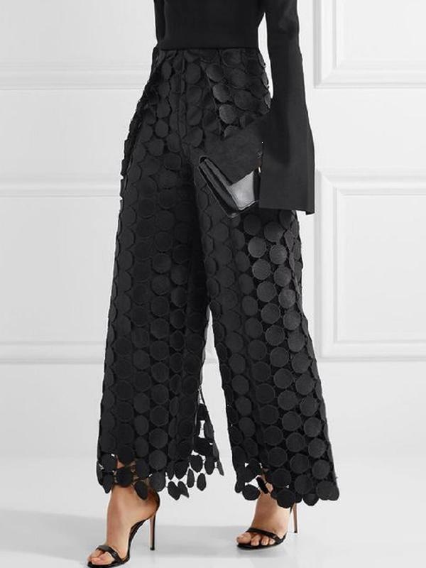 Womens Wide Leg Cropped Pants