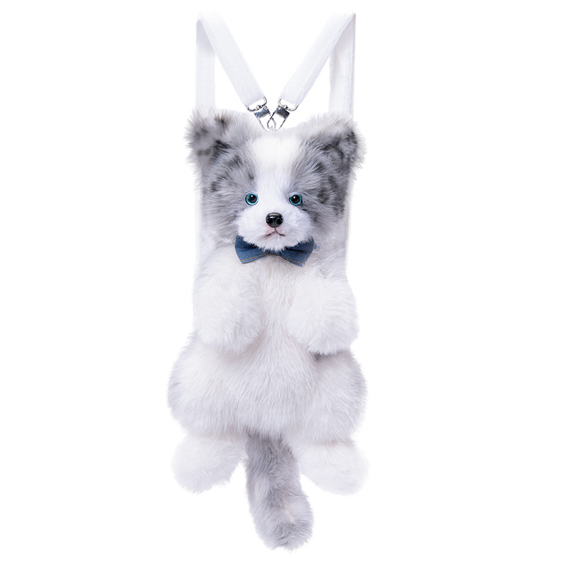 Border Collie Simulation Dog Backpack Plush Toy - Image 2