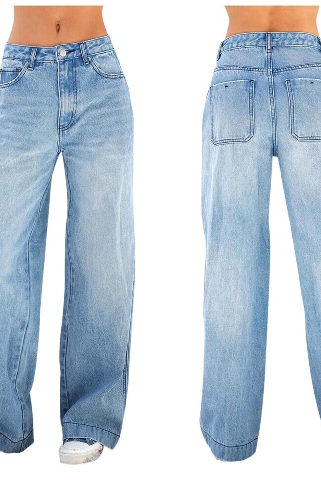 The Hortense High Waist Wide Leg Jeans – La Rose Couture Trousers & Skirts