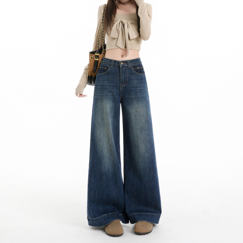 Women's High-Waist Wide-Leg Jeans