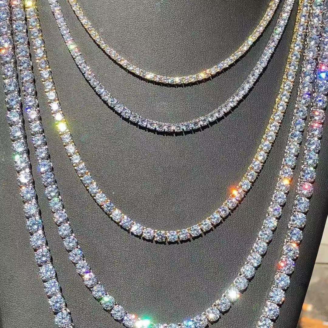 Rhinestone Single Row Necklace - Image 2