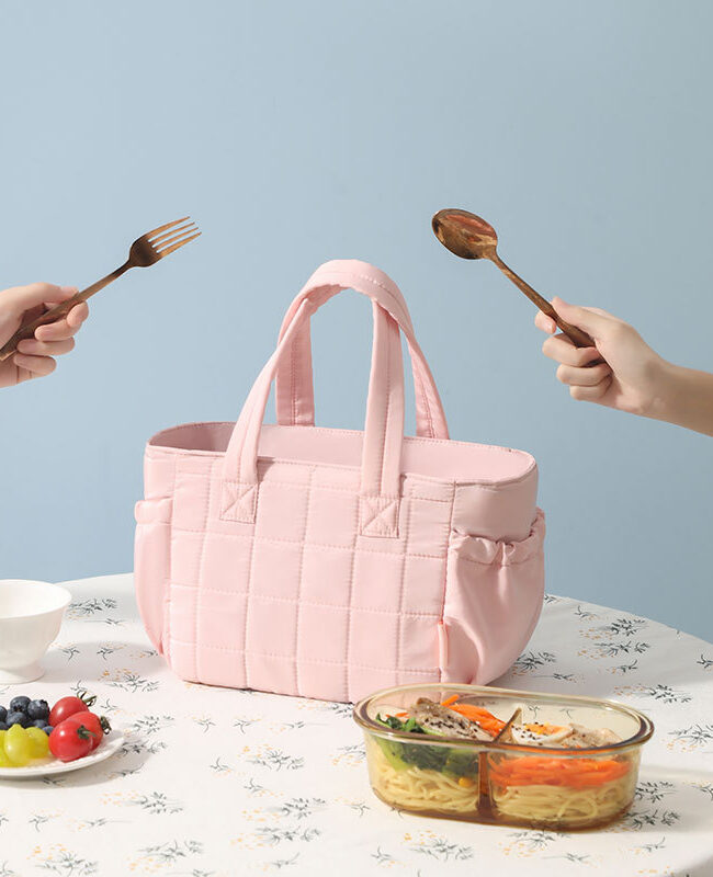 The Dorothee Portable Insulated Bag Detail – La Rose Couture Handbags & Clutches