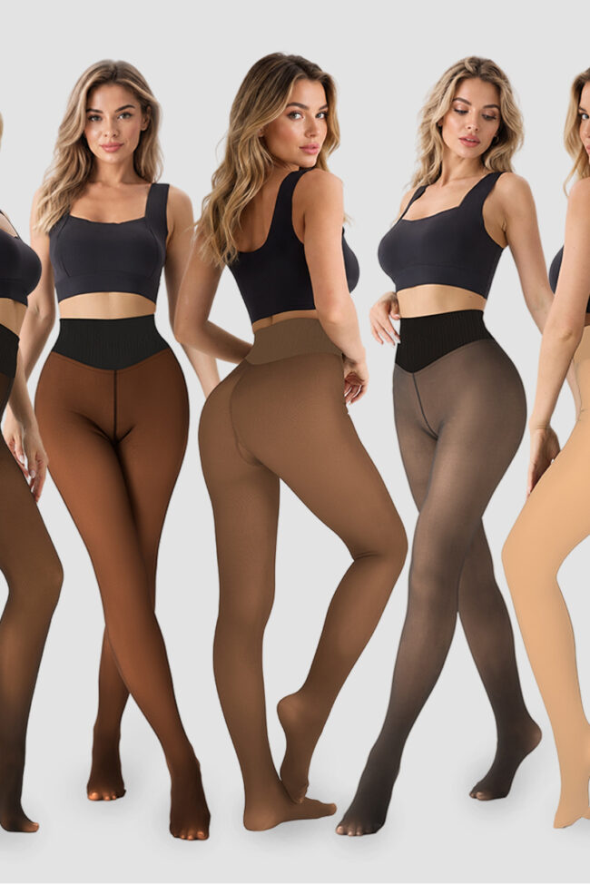 The Dorothee Fleece Lined High Waist Sheer Leggings Detail – La Rose Couture Trousers & Skirts