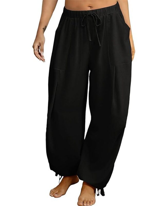 The Sixtine Loose Jogging Trousers Detail – La Rose Couture Trousers & Skirts
