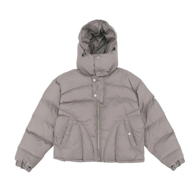 Men's Y2K Hip-Hop High-Collar Hooded Puffer Jacket - Image 2