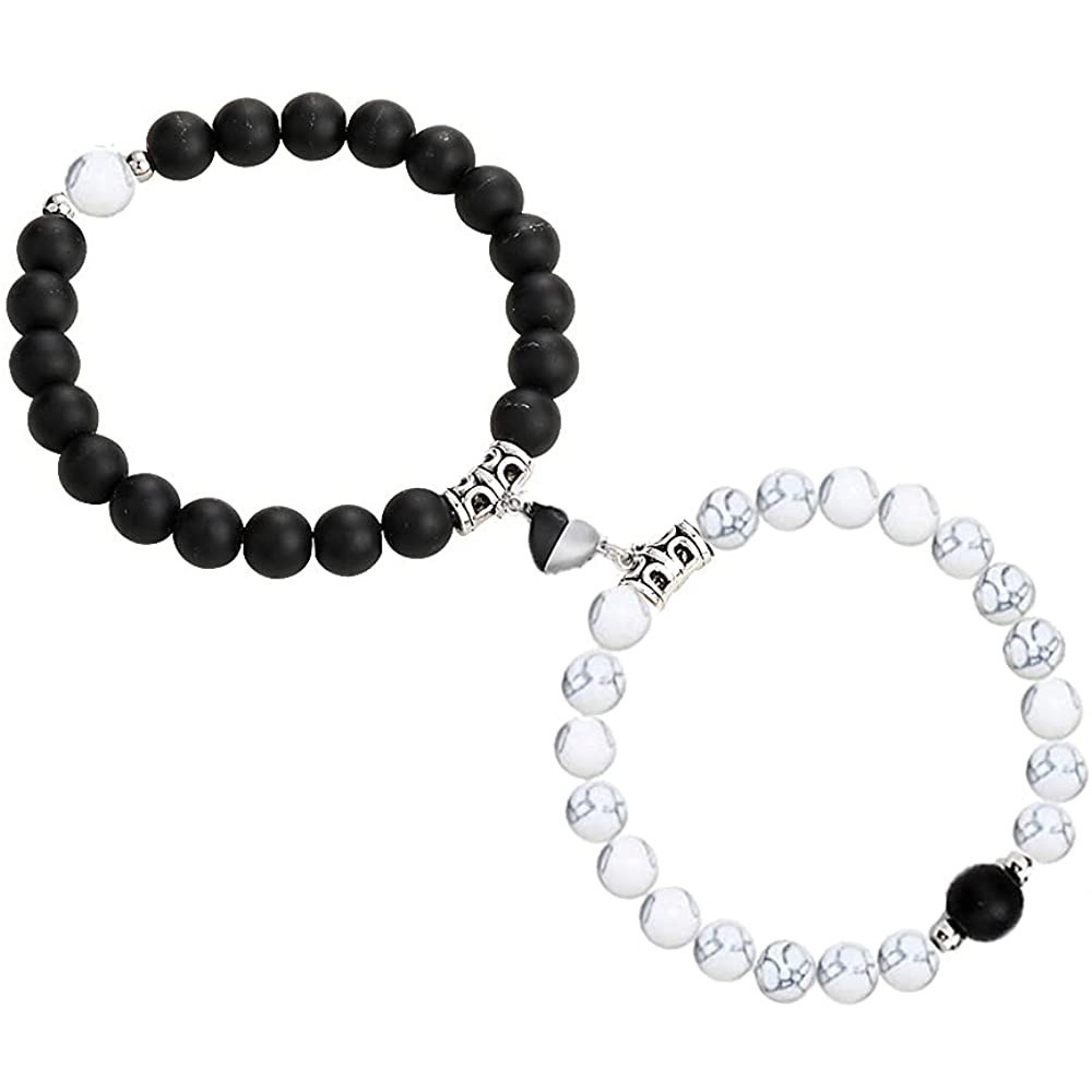 Magnetic Heart Clasp Couple Bracelet - Image 4