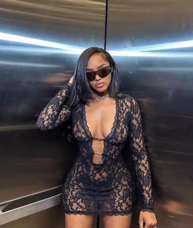 The Audrey Lace Bodysuit Dress – La Rose Couture Dresses & Gowns