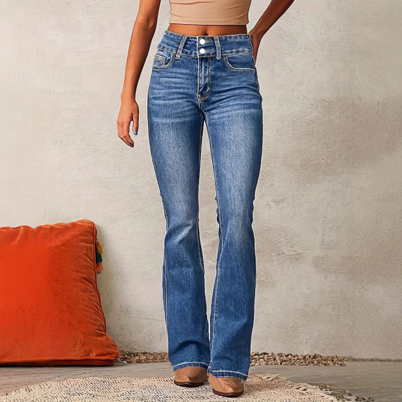 Washed Flared Long Pants - Image 5