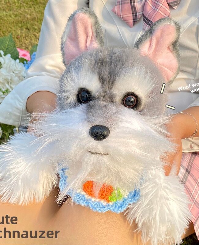 The Chloe Artificial Schnauzer West Highland Plush Backpack Doll Detail – La Rose Couture Handbags & Clutches