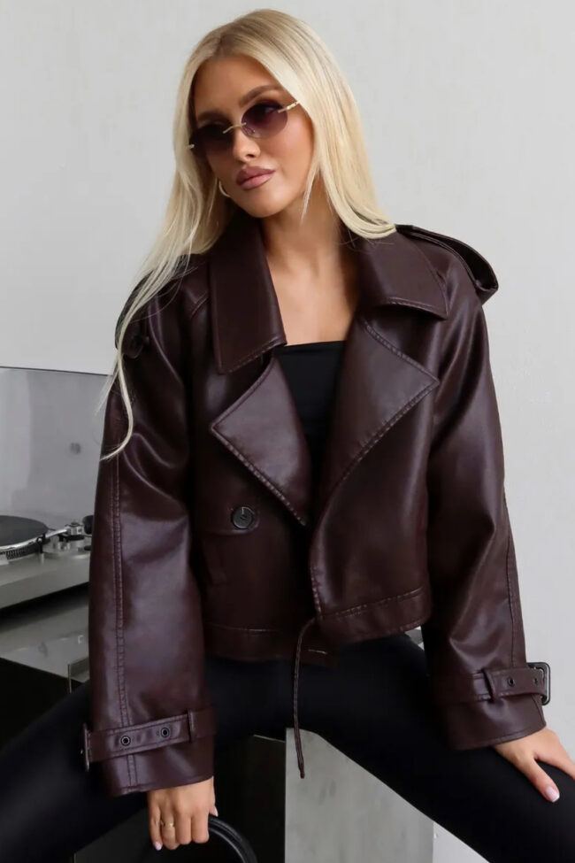 The Genevieve Adjustable Sleeves Retro Lapel Jacket Detail – La Rose Couture Coats & Jackets