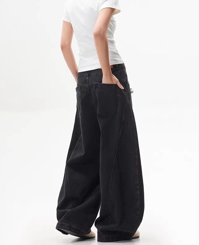 The Daphne Loose Fitting Wide Leg Pants Detail – La Rose Couture Trousers & Skirts