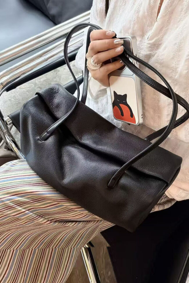 The Garance Inner Layer of Cowhide Bag for the Armpit Area Detail – La Rose Couture Handbags & Clutches