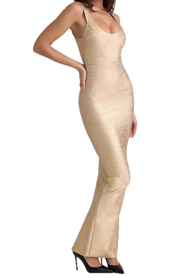 The Solene Retro Backless a Line Dress Detail – La Rose Couture Dresses & Gowns