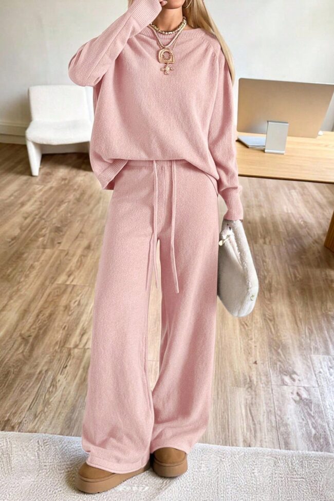 The Alix Loose Fitting Long Sleeve Wide Leg Pants – La Rose Couture Trousers & Skirts